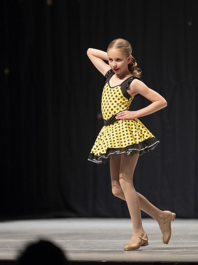 Southern Tasmanian Dancing Eisteddfod, Caitlin McCullough (HDA) during the 8 Years Restricted Tap Solo at Wrest Point. Picture: Chris Kidd