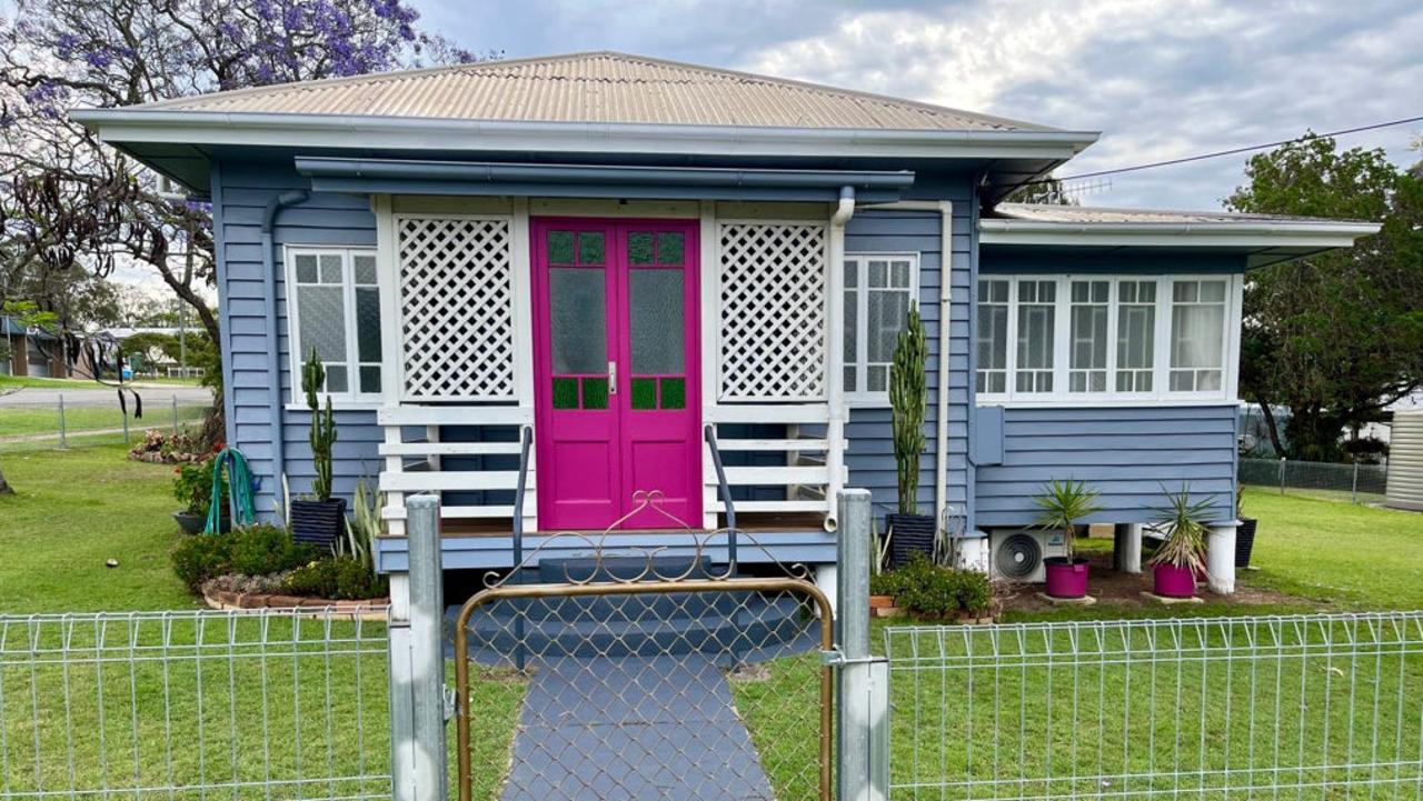 This two bedroom house at 21 Abbotsford St, Toogoolawah, in Ipswich is on an 890sq m block and listed at offers over $379,000.