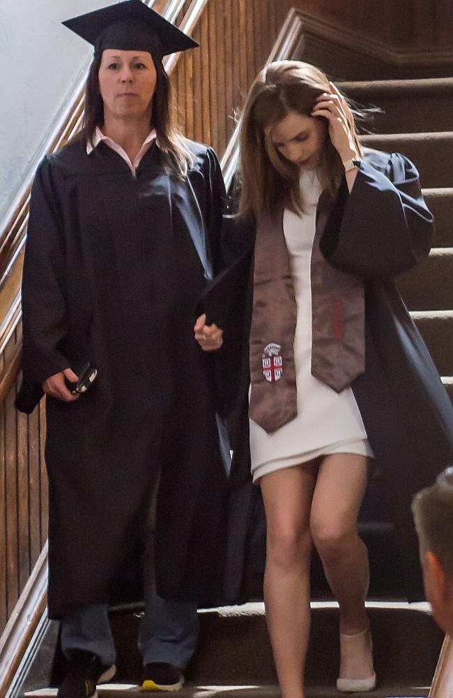 Emma Watson’s bodyguard went undercover at her graduation from Brown ...