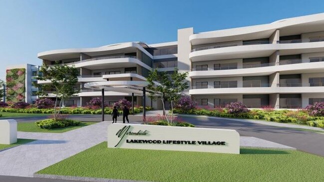 Artist impression of the 'Lakewood Lifestyle Village' in Merimbula.