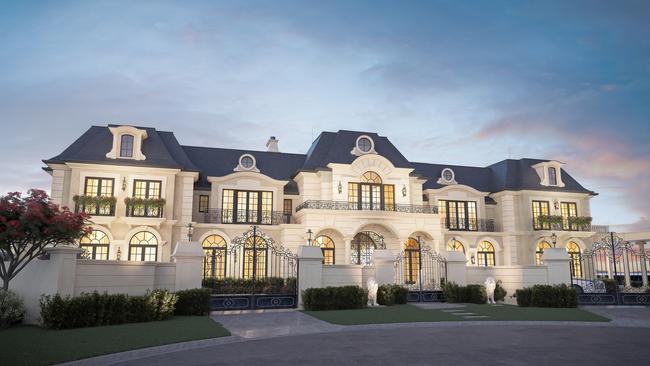 The mansion is French-inspired. Picture Supplied by Jared Poole Design