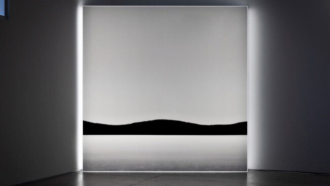 Scott Perkins’ Large Lightbox 4 (Landfall) in his Penumbra exhibition. Yours for $10,000. Picture: Michael Reid Gallery / Jodie Barker