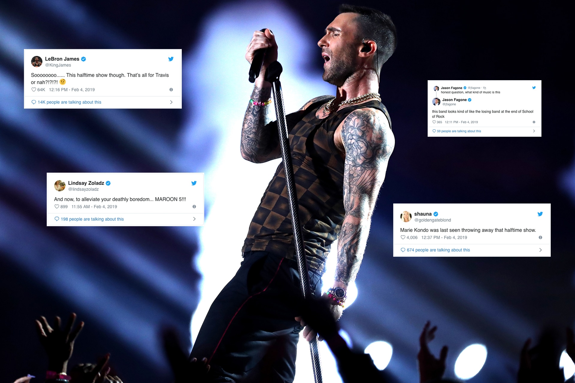 Fans react to 'super boring' Maroon 5, Travis Scott Super Bowl