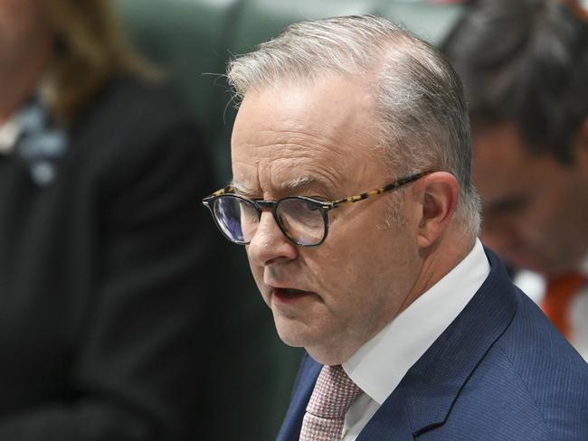 CANBERRA, Australia - NewsWire Photos - October 8, 2024: Prime Minister Anthony Albanese during Question Time at Parliament House in Canberra. Picture: NewsWire / Martin Ollman