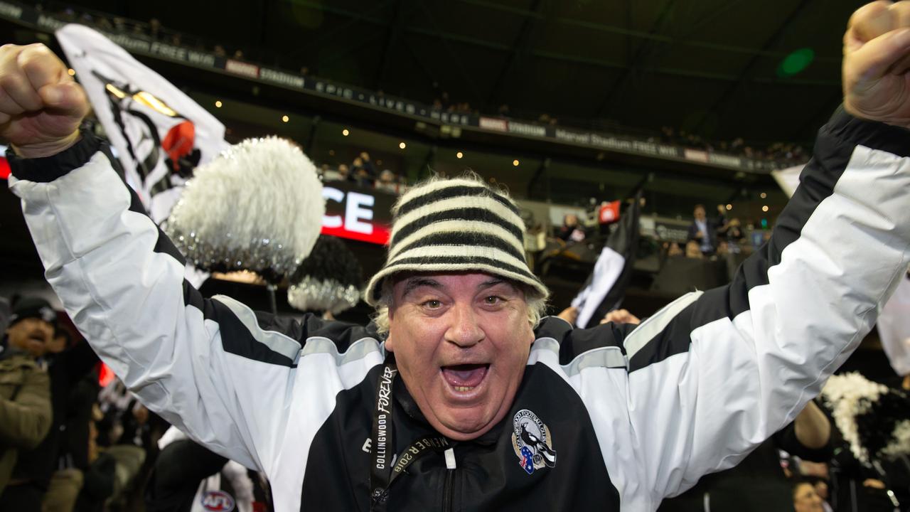 The Pies gave superfan Joffa Corfe a special recognition. Picture: Sarah Matray