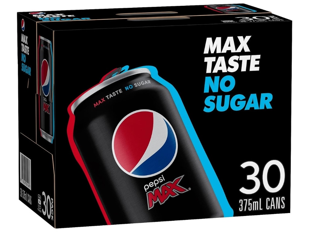 Pepsi Max Zero Sugar Cola Soft Drink. Picture: Amazon Australia.