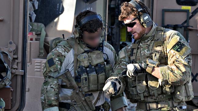 Ben Roberts-Smith preparing for an offensive against the Taliban in 2010. Picture: Department of Defence