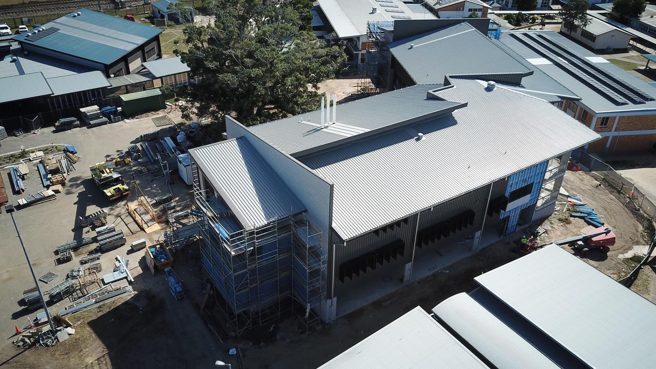 An aerial view of the new learning centre at Bundaberg State High School.