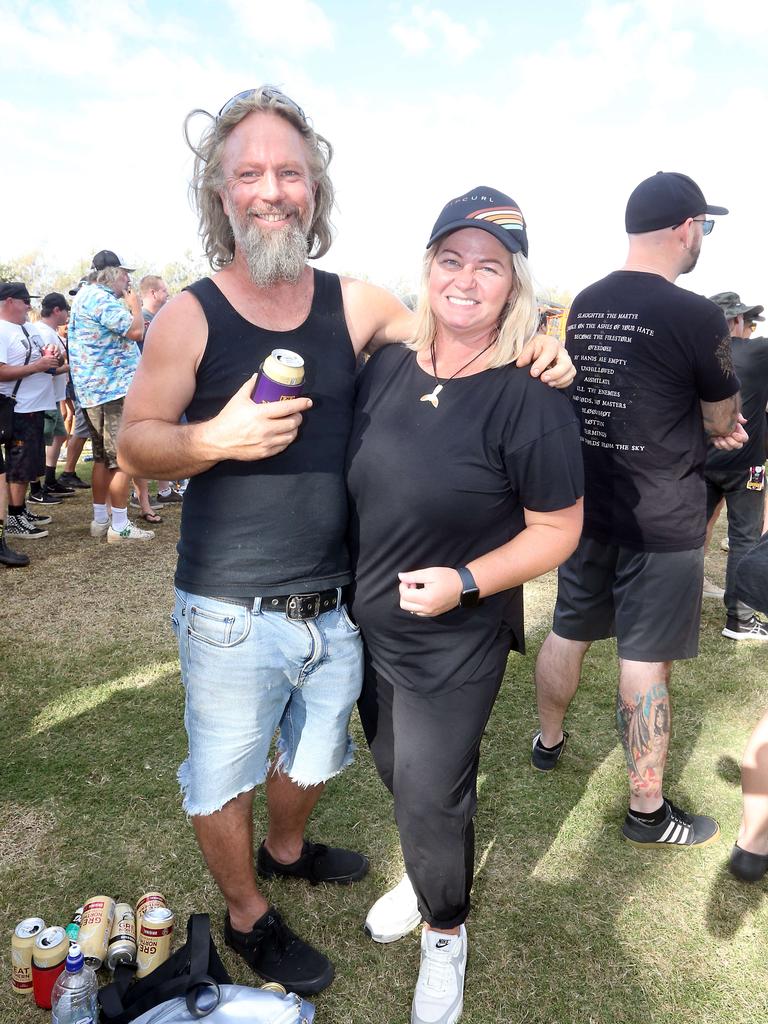 Dave Ennion and Desiree McLean at the Smashing Pumpkins Concert. Picture: Richard Gosling