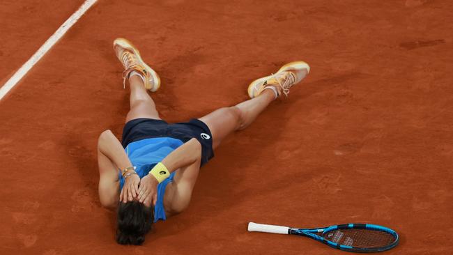 Lois Boisson continues to shock the tennis world. (Photo by Clive Brunskill/Getty Images)
