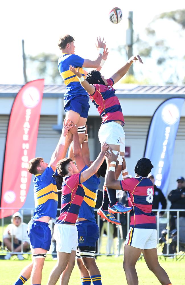 GPS First XV rugby between BSHS and Toowoomba Grammar. Saturday July 13, 2024. Picture, John Gass