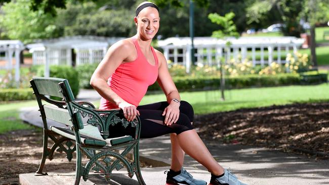 Boxer Kaye Scott at Wahroonga Park. Picture: Troy Snook