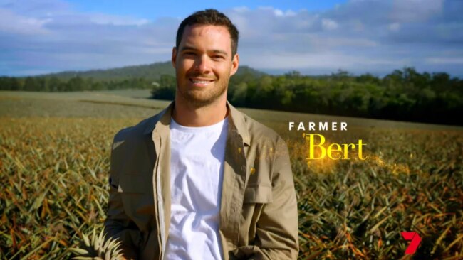 Farmer Bert is a fourth-generation pineapple, dragon fruit and pumpkin farmer from Wamuran, Queensland. Source: Eureka Productions for the Seven Network.