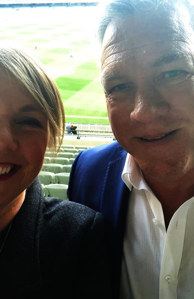 Labour Health spokesman Catherine King with brother Michael. Picture: Supplied