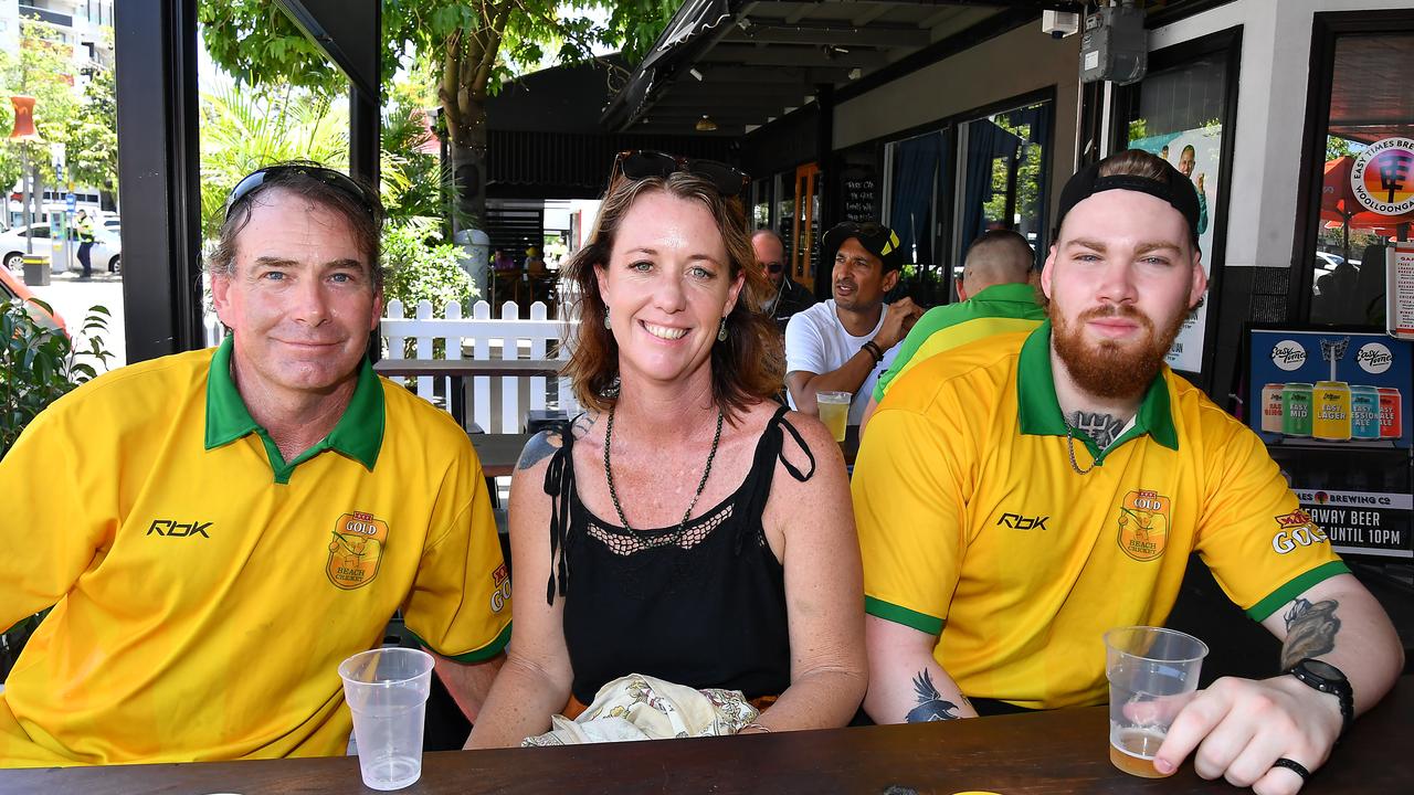 People at Easy Times Brewing ahead of day one of the Gabba Test vs. the West Indies. Thursday January 25, 2024. Picture, John Gass