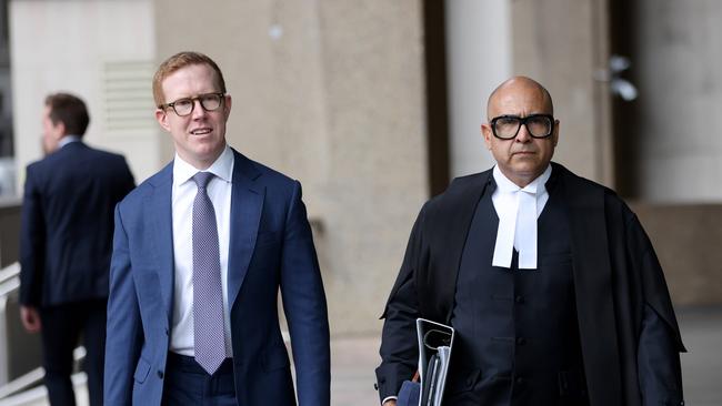 Nine’s lawyer Dauid Sibtain (right) said ‘clearly there was no co-ownership agreement’. Picture: NCA NewsWire / Damian Shaw