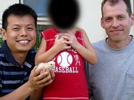 Australian paedophile Peter Truong, 36, and his long-time American partner, Mark Newton.