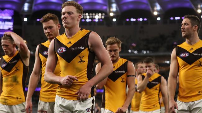 The Hawks were “spanked” by the Dockers. Picture: Getty Images