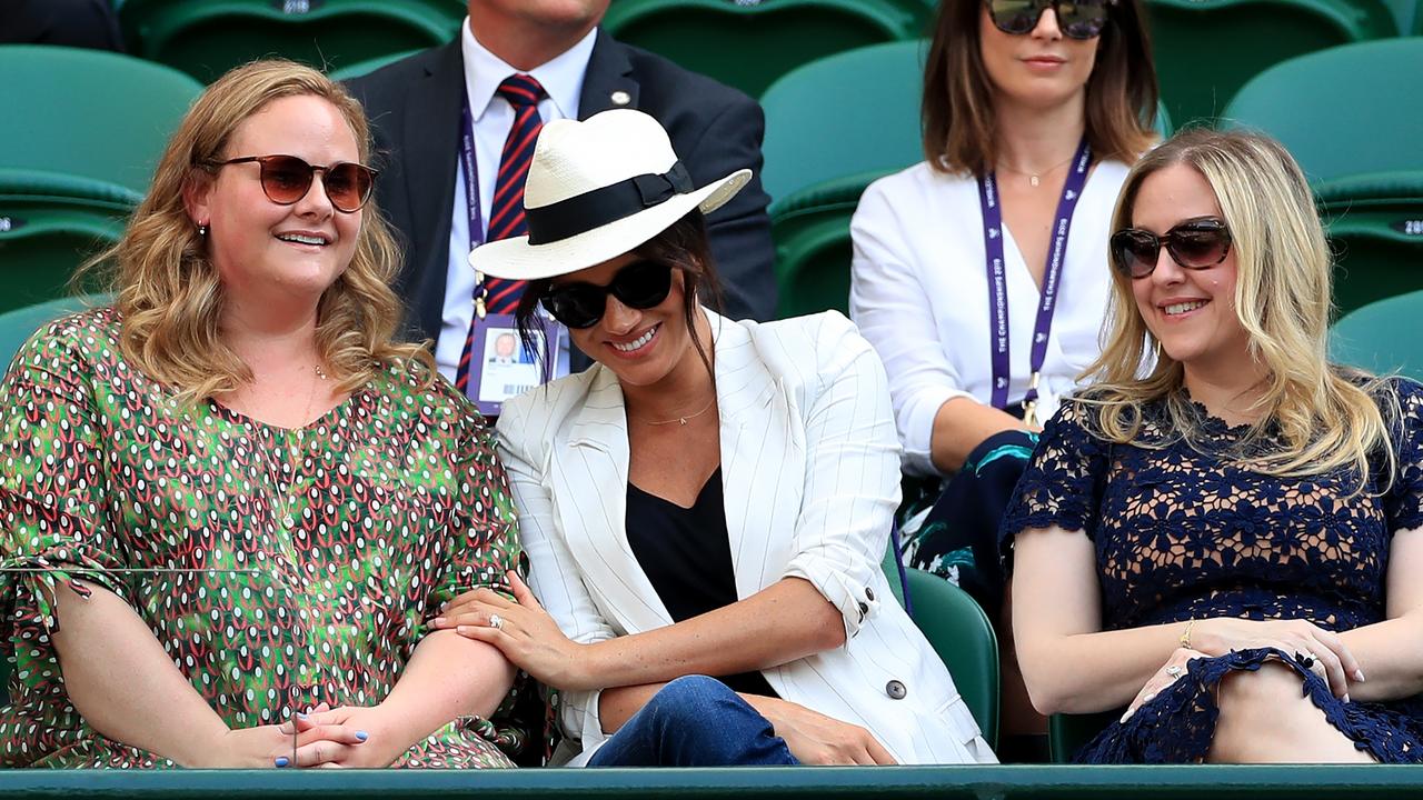 Meghan enjoyed the tennis with two friends. Picture: Mike Egerton/PA Wire