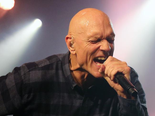 -NOT FOR PURCHASE - DAILY TELEGRAPH ONLY-Pictured is Midnight Oil front man Peter Garrett during a concert  at Anita's Theatre in Thirroul in a one off NSW show.Picture: Richard Dobson