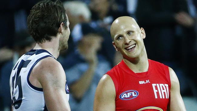 Gary Ablett and Patrick Dangerfield could be teammates next season. Picture: Colleen Petch