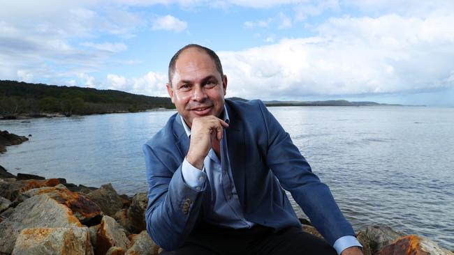 Quandamooka Yoolooburrabee Aboriginal Corporation CEO Cameron Costello. Picture: Liam Kidston