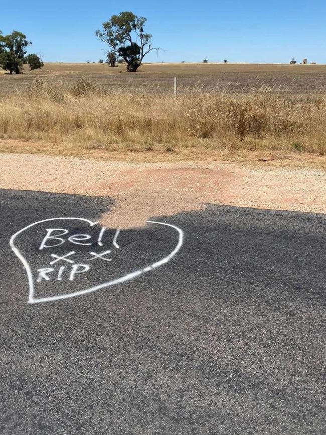 Family members have marked the spot where Bella Canfield was killed after being hit by a car in Salisbury West on January 19.