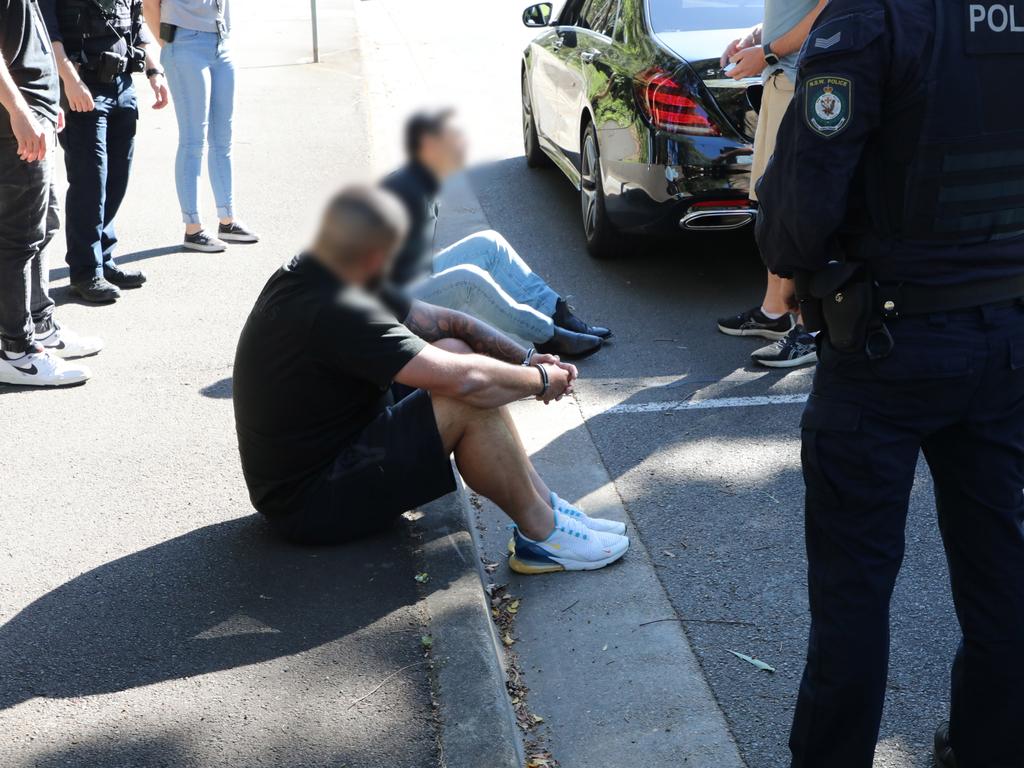 Two men were pulled over and arrested on Tuesday morning after a months-long investigation. Picture: NSW Police