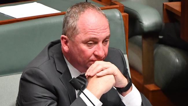 Barnaby Joyce failed to win back the leadership of the National Party this week. Picture: AAP/Mick Tsikas