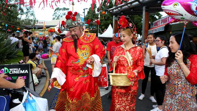 Canterbury-Bankstown Council’s annual Lunar New Year Festival last year at Bankstown City Plaza. Picture: Robert Pozo