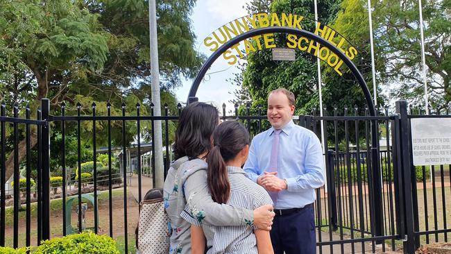 Member for Stretton Duncan Pegg at Sunnybank Hills State School.