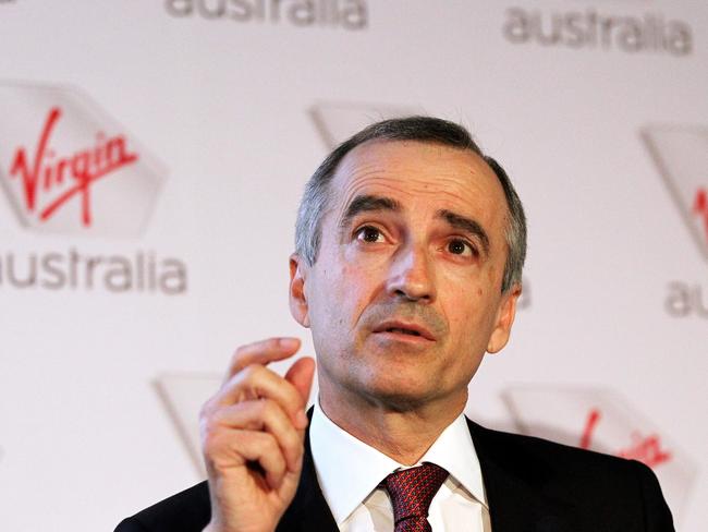 11/02/2016: Photos of Virgin Australia CEO John Borghetti at the release of the company's half-year results in Sydney on Thursday. Hollie Adams/The Australian