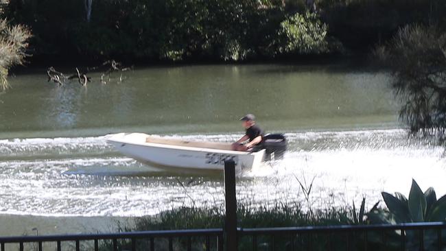 Tinnie hoons caught causing havoc at Saltwater Creek near Helensvale. Picture Mike Batterham