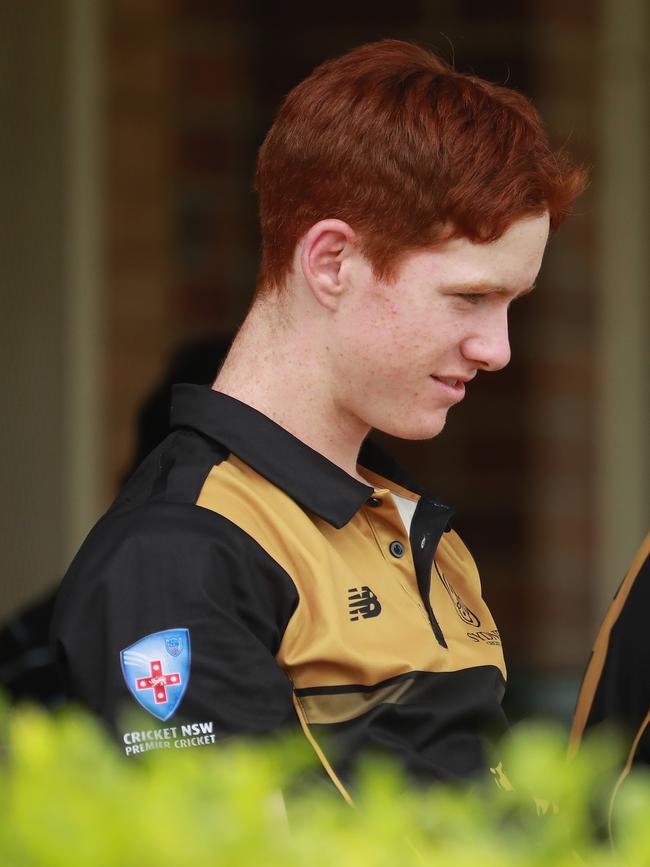 Sydney Cricket Club’s Sid Harvey. Picture: Jeremy Ng