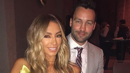 Nadia and Jimmy Bartel pictured on her Instagram account last year.