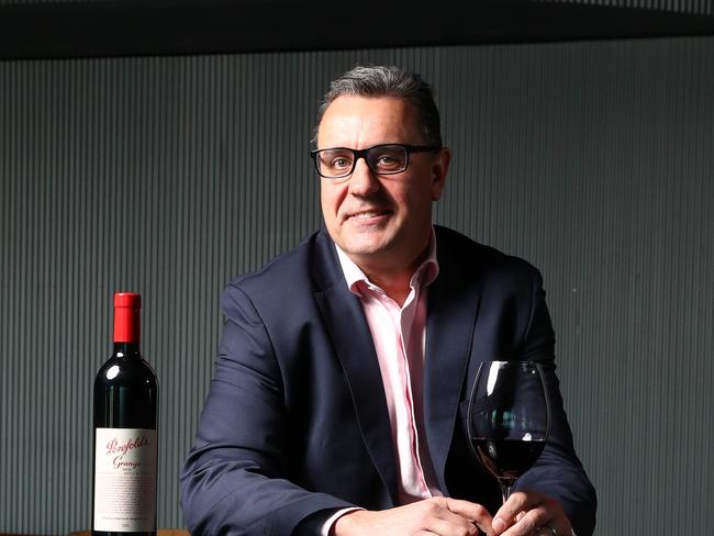 3/08/20 Treasury Wine Estates CEO Tim Ford ahead of the the annual release of the Penfolds vintage. Aaron Francis/The Australian