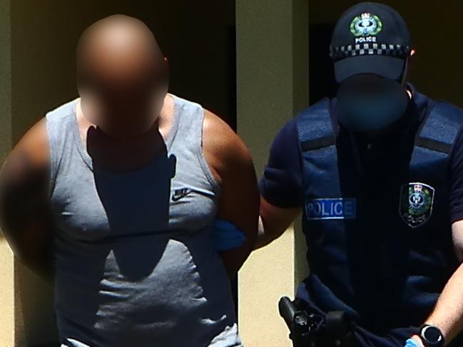 Six men have been charged with drug trafficking after the South Australia National Anti-Gangs Squad found more than 320 kilograms of dried cannabis and $50,000 cash at a suburban Adelaide property yesterday (Wednesday 3 February 2021)., Police will allege the Rebels Outlaw Motorcycle Gang has been using the Northfield residence as a so-called ‘safe house’ for drug activity. Picture: AFP