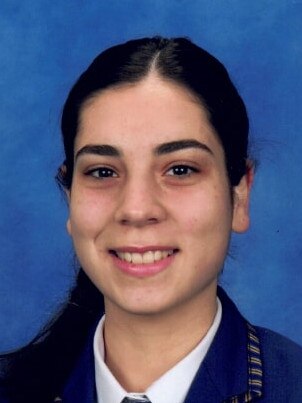 Geelong Lutheran College alumni Annalyse Palladini in her school days