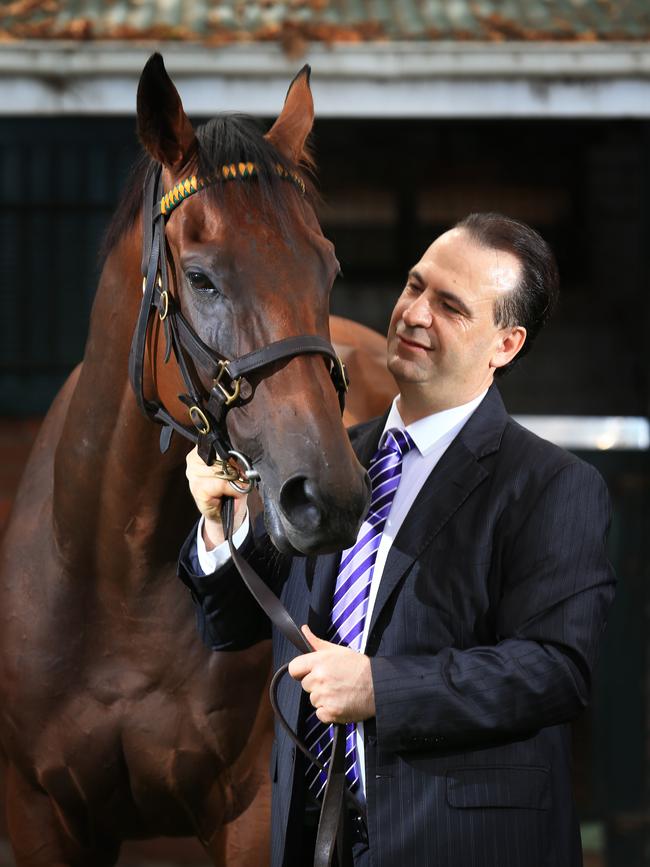 Peter V’Landys in horse racing mode. Picture: File