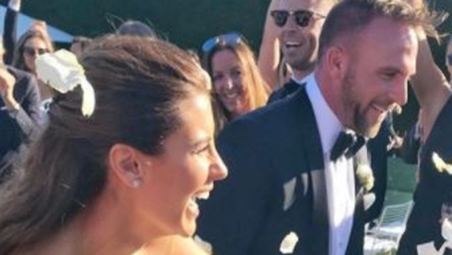 Channel 9 presenter Lauren Phillips has married her long-time love Lachlan Spark in a fairytale wedding.