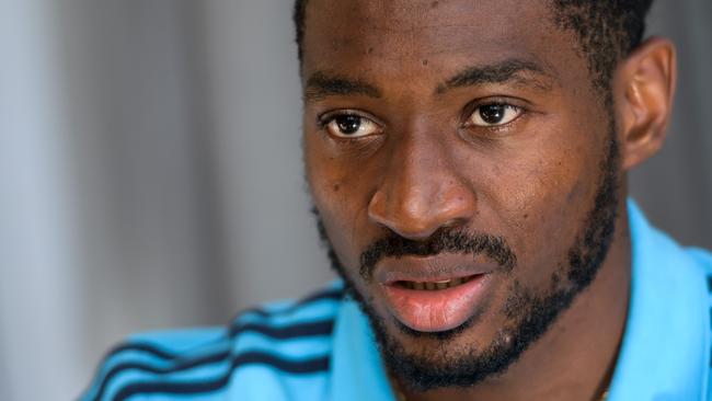 Fulham signing, Cameroonian midfielder Andre-Frank Zambo Anguissa, joins the club from Marseille. Photo: AFP