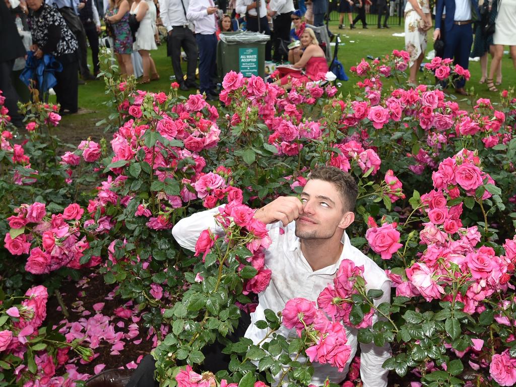 A very common theme often seen well into the day - man in garden bed. Picture: Jason Edwards/News Corp Australia