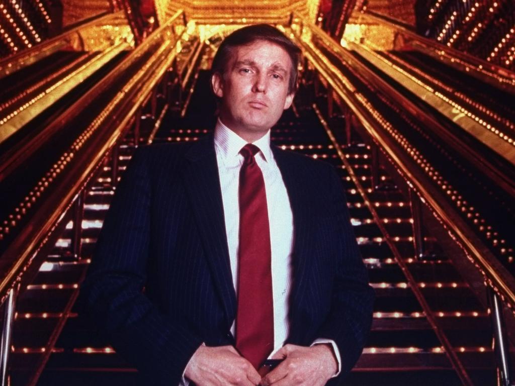 Real estate tycoon Donald Trump poised in Trump Tower atrium. (Photo by Ted Thai/The LIFE Picture Collection/Getty Images)