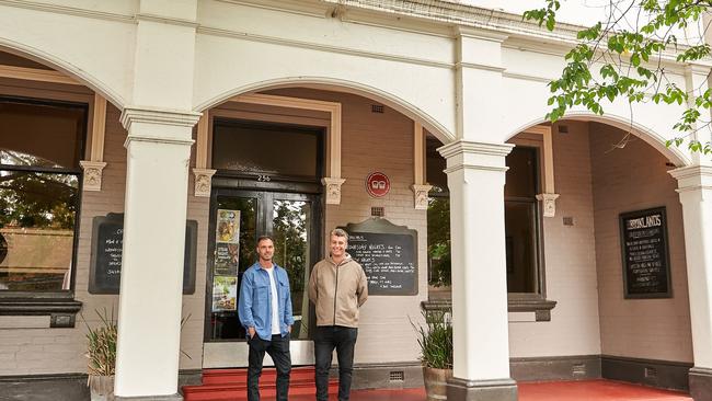 New Healesville Hotel owners Matt Vero and Scott Connolly.