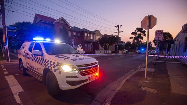 Police are investigating a stabbing at Ascot Vale. Picture: Jay Town