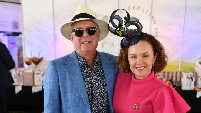 Ladies Day socials at Cluden. Tom and Sally Aubrey. Picture: Evan Morgan