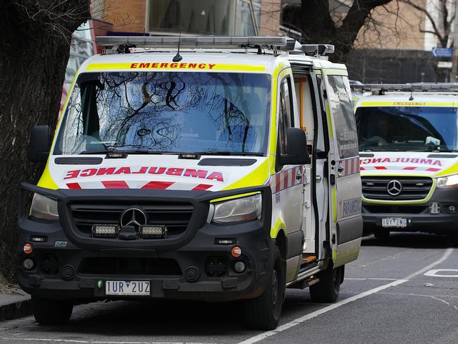 Victoria’s 5600 unionised Ambulance Victoria members will vote on a new pay deal in the coming weeks. Picture: Luis Enrique Ascui