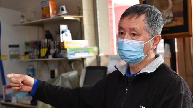 Friendly Grocer Shop owner Bruce Song. Picture: Keryn Stevens