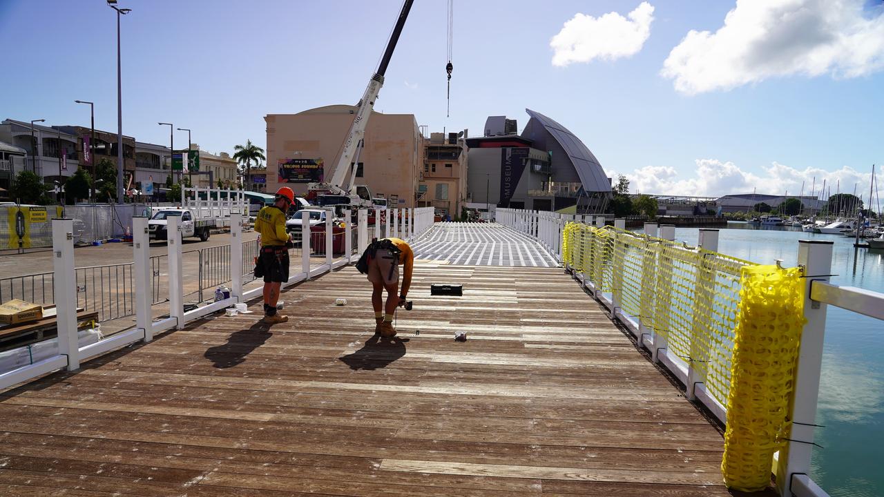 Construction progresses on the East End Boardwalk project. Picture: TCC.