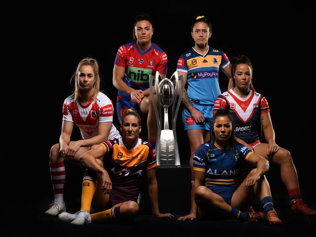 NRLW season launch captains. Picture: NRL Images